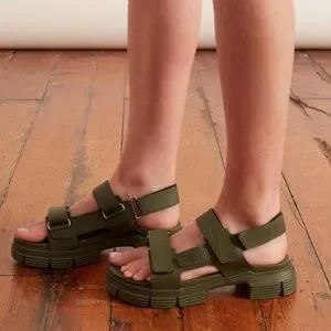 ☆関税込☆GANNI★RECYCLED RUBBER SANDAL★ GANNI SIZE 9 BLACK RECYCLED RUBBER SANDALS | eBay